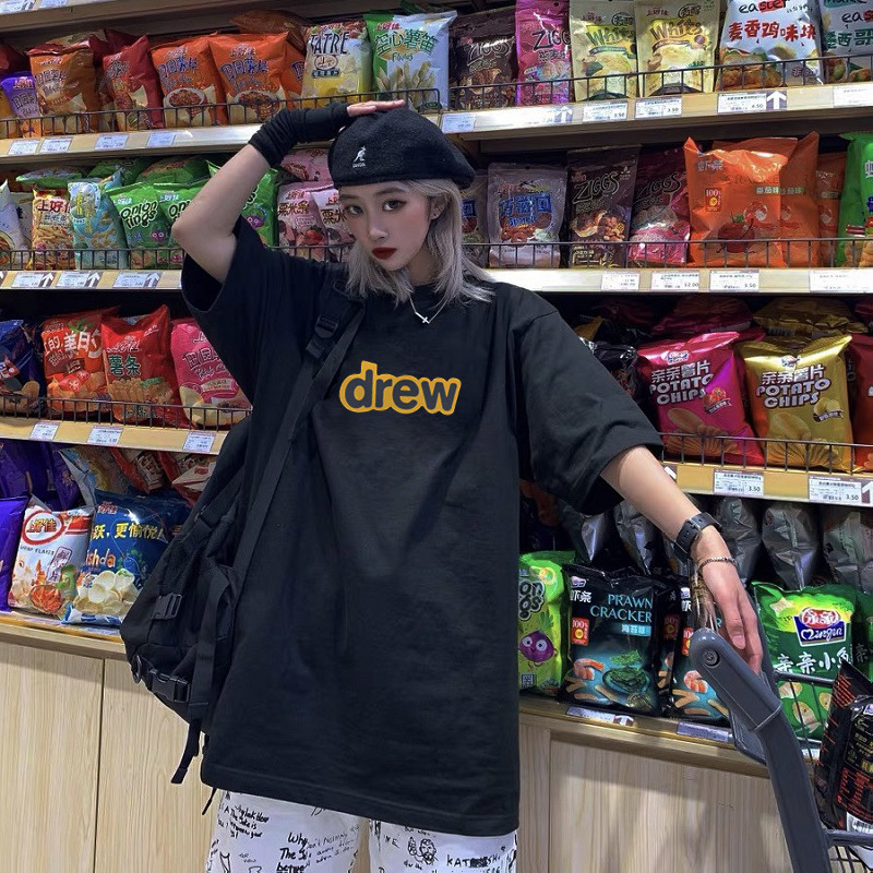 Drew House笑脸小众潮牌百搭美式夏季纯棉宽松男士情侣短袖T恤ins