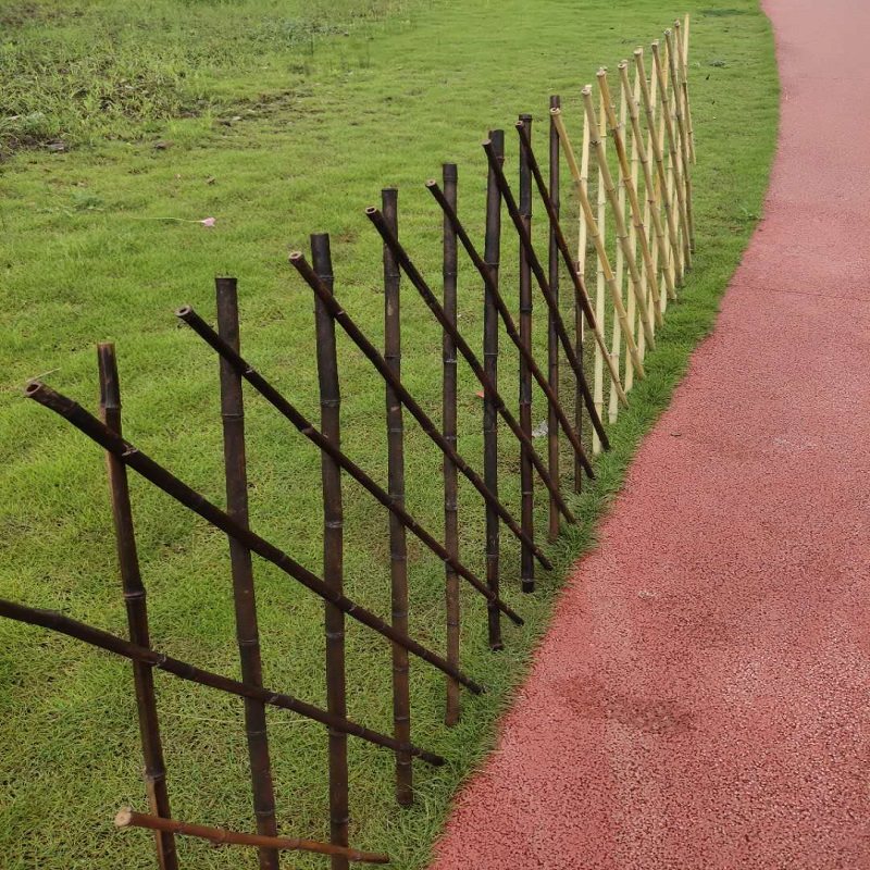 篱笆栅栏围栏户外花园隔断装饰竹子护栏竹竿大型篱笆