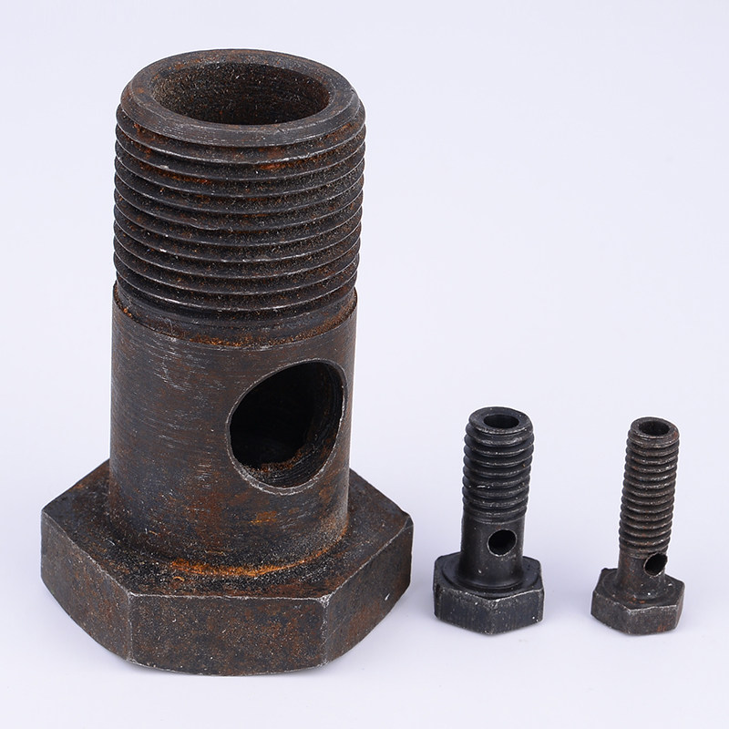 直销液压空心螺丝机油柴油过油螺栓m6 8 10 12 14 18回油管铰接