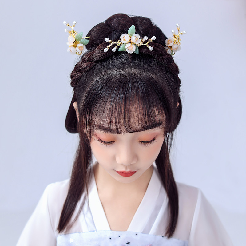 儿童盘发搭配简约百搭头饰女汉古装发簪小发发饰