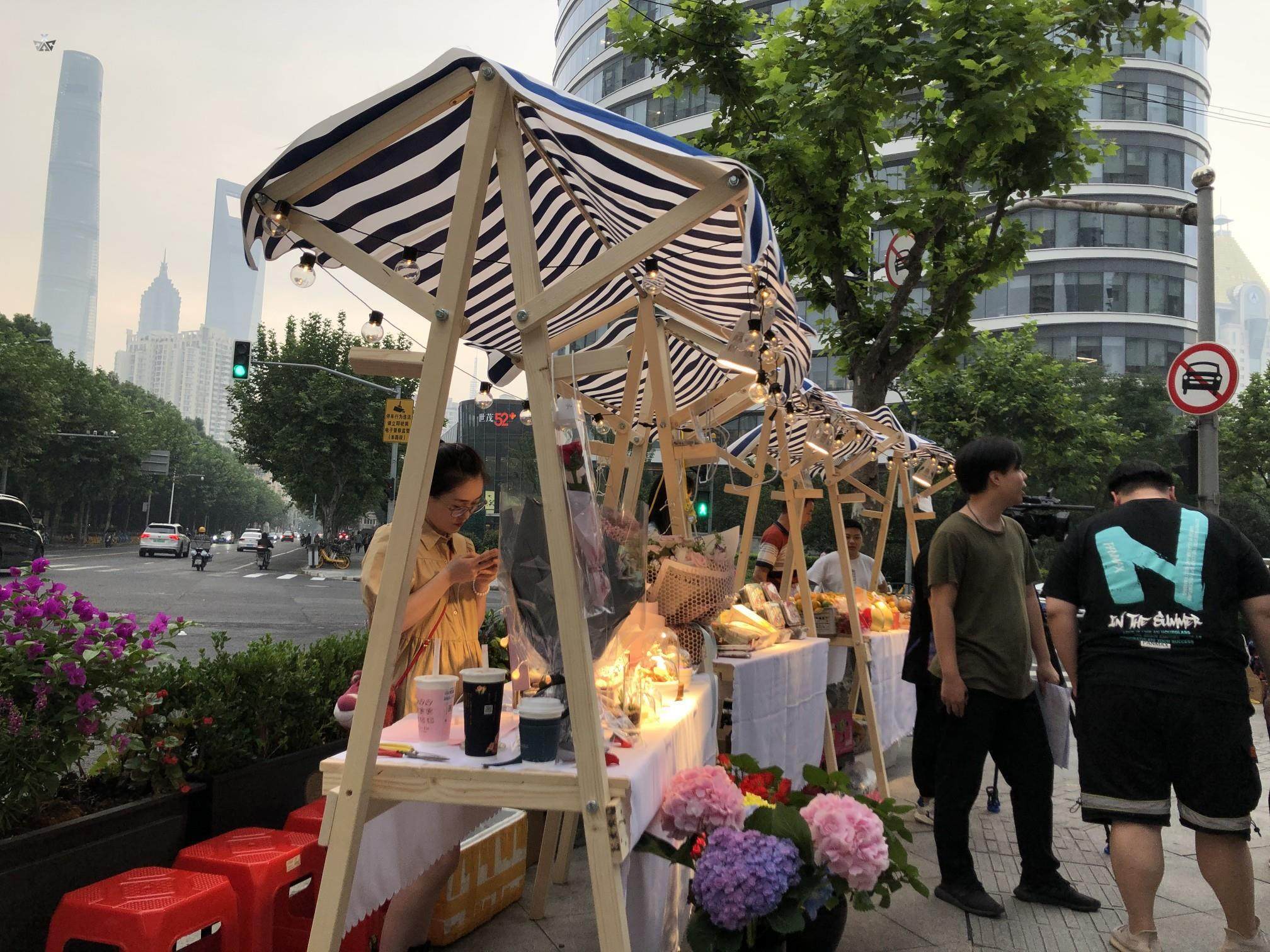 摊位夜市商场多功能木质活动棚面摊车促销促销架