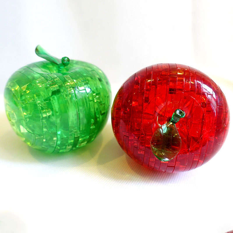 圣诞节礼物3d苹果拼图礼盒玩具