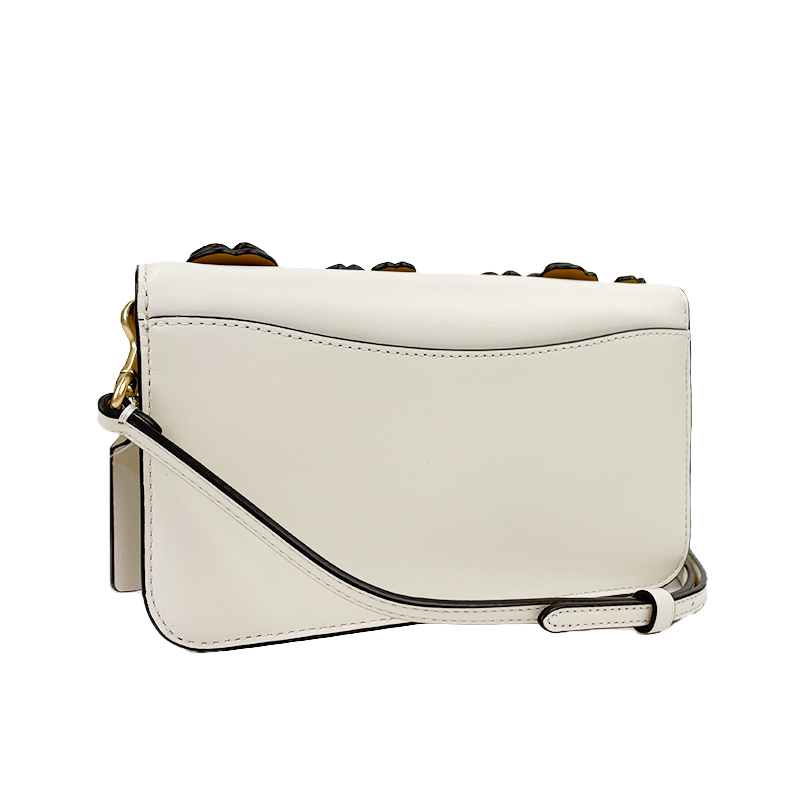 自营coach蔻驰floralhayden花朵牛皮单肩斜挎包女包通用款女包