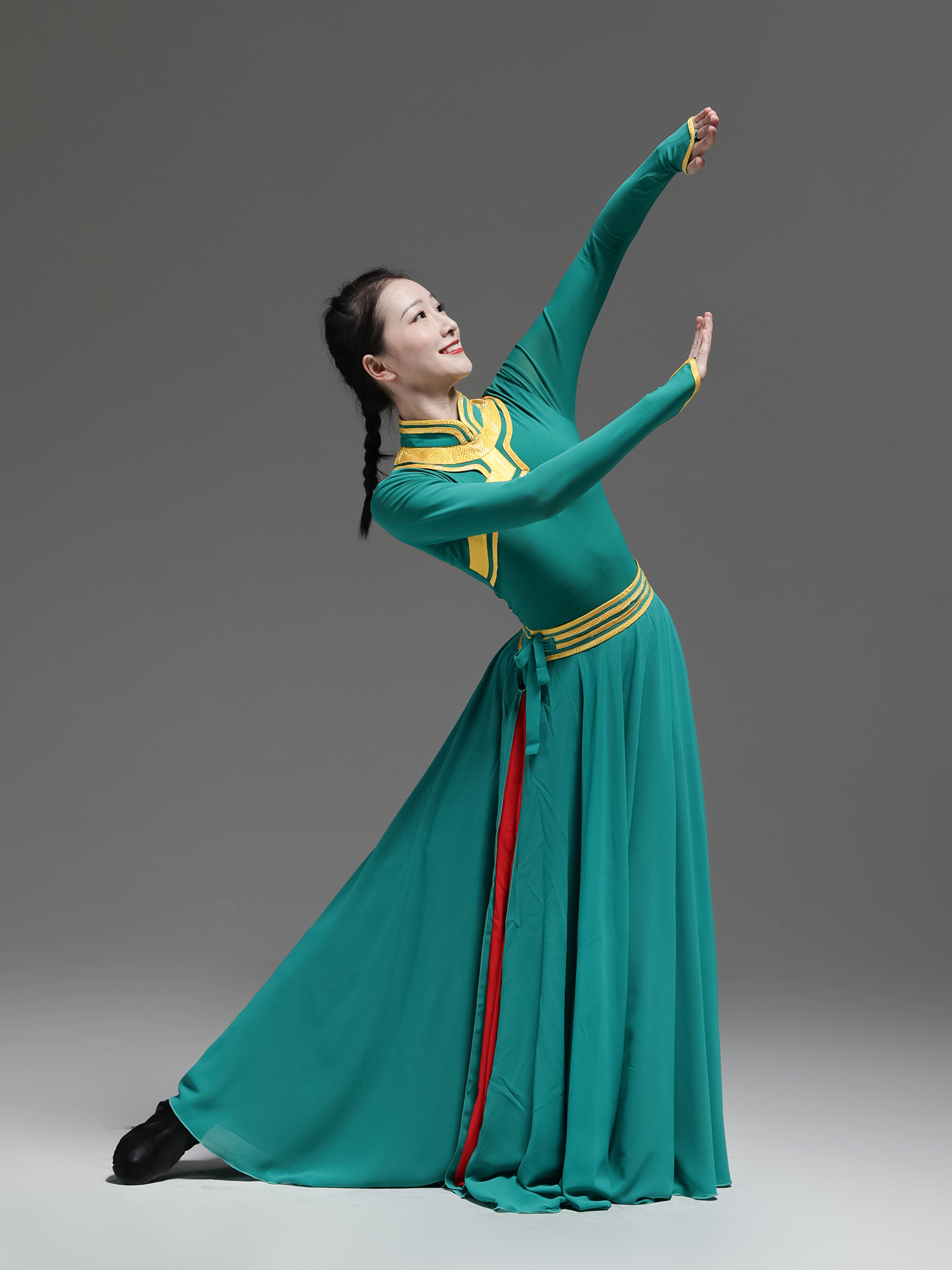 舞蹈2021新款草原蒙古服装演出服套装民族民族舞民族服装