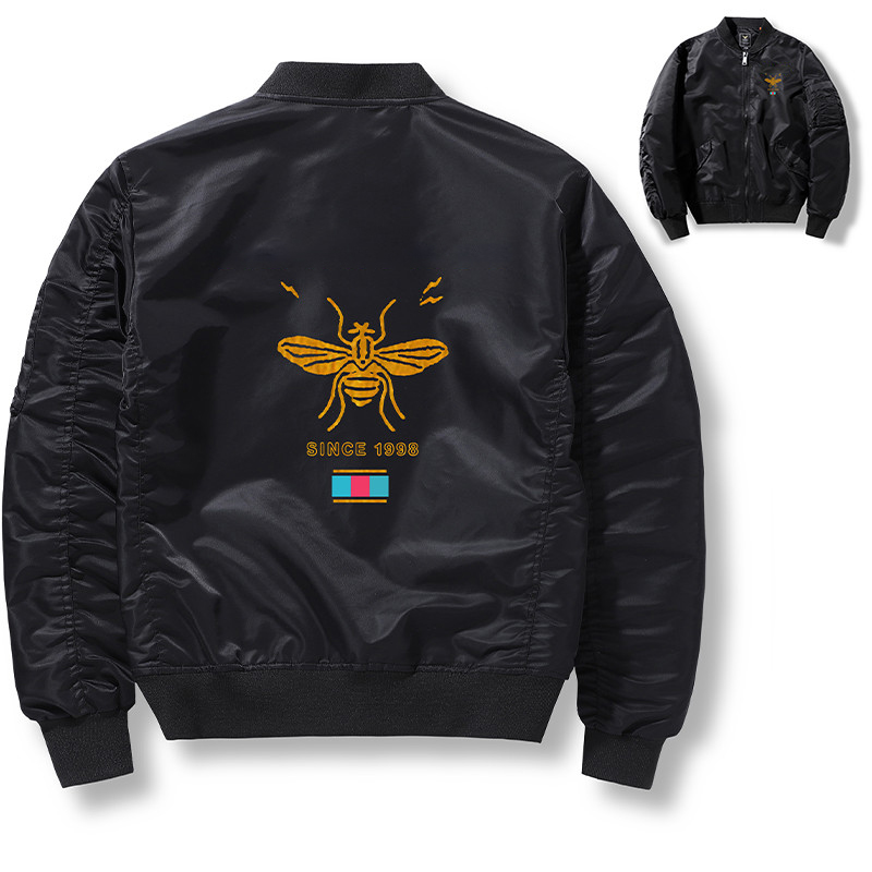 春秋季ma1飞行员夹克男春秋宽松潮流棉衣棒球服羽绒棉服工装外套