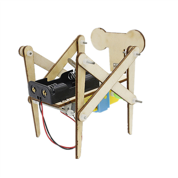 机器人5号四足儿童手工制作diy科普玩具爬行科学实验