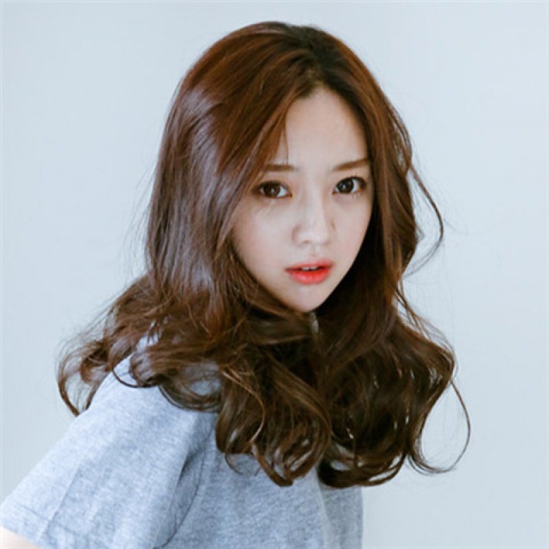 韩版假发女中分刘海中长发长卷发性感时尚大波浪蓬松逼真梨花头套