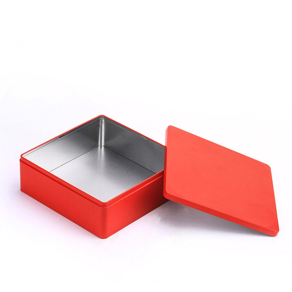 马口马口铁铁盒大号方形金属素色曲奇饼干月饼马口铁盒