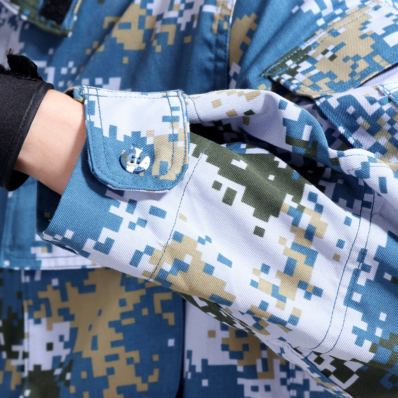 正品包邮海军夏季迷彩服海洋冬季迷彩作训服男女式数码训练服套装