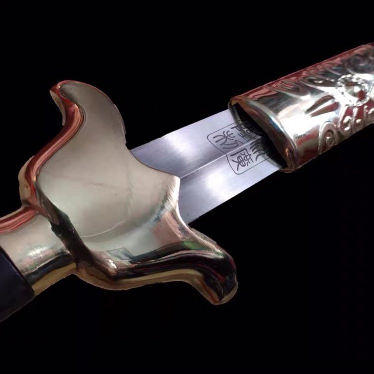 太极剑沈广隆不锈钢武术男女女款纯铜护手晨练未开刀剑