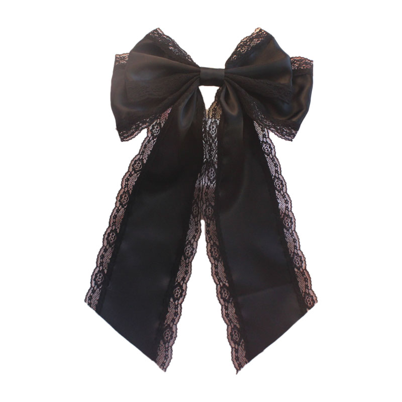 原创手作lolita蕾丝蝴蝶结拖尾lo后背腰间装饰其他配件