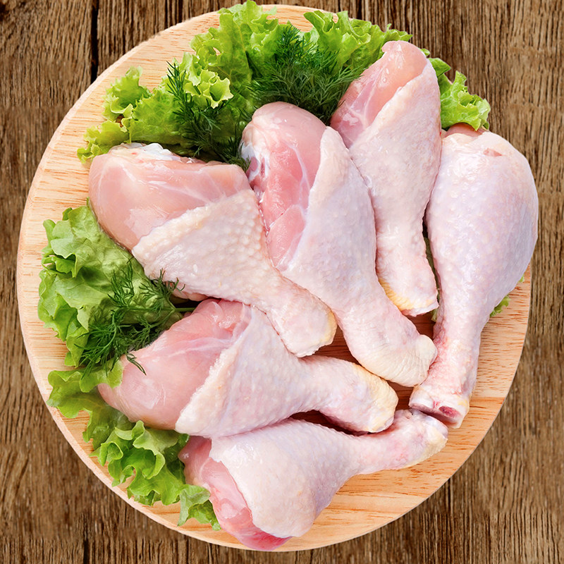 大腿琵琶鸡腿冷冻冻鸡整箱4斤新鲜健身生鸡生鸡腿