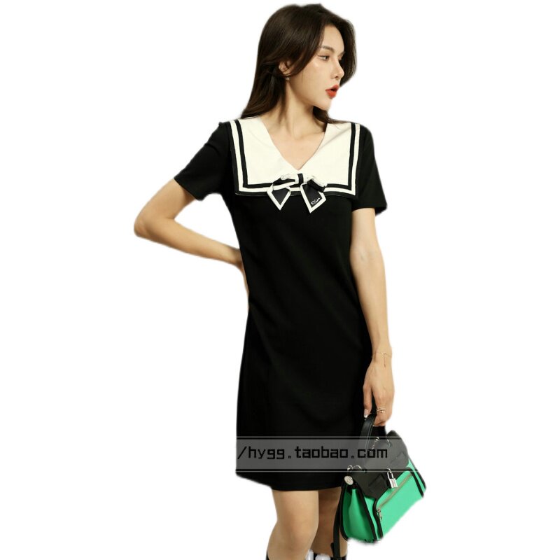 韩衣公馆2022春夏女装新款riaixion510182蝴蝶结连衣裙连衣裙