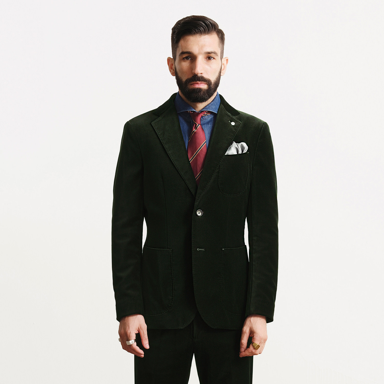 秋冬高端英式复古轻奢奢意大利利高经典男士西服