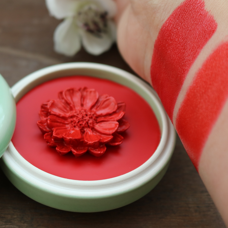 古代花瓣番茄古红复古显白腮红胭脂红唇口红唇膏