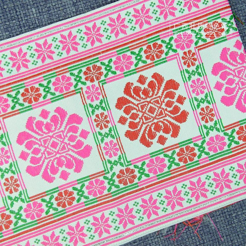 广西壮族元素图形传统壮锦图案花纹织锦锦织棉布壮锦