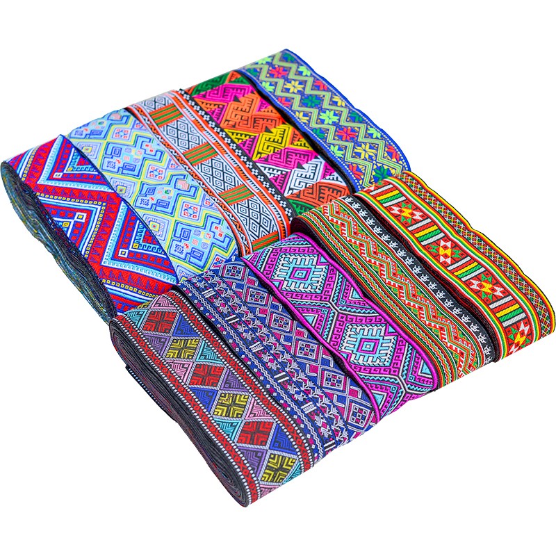 5cm壮族服饰花边壮锦服装diy布料民族衣服壮锦