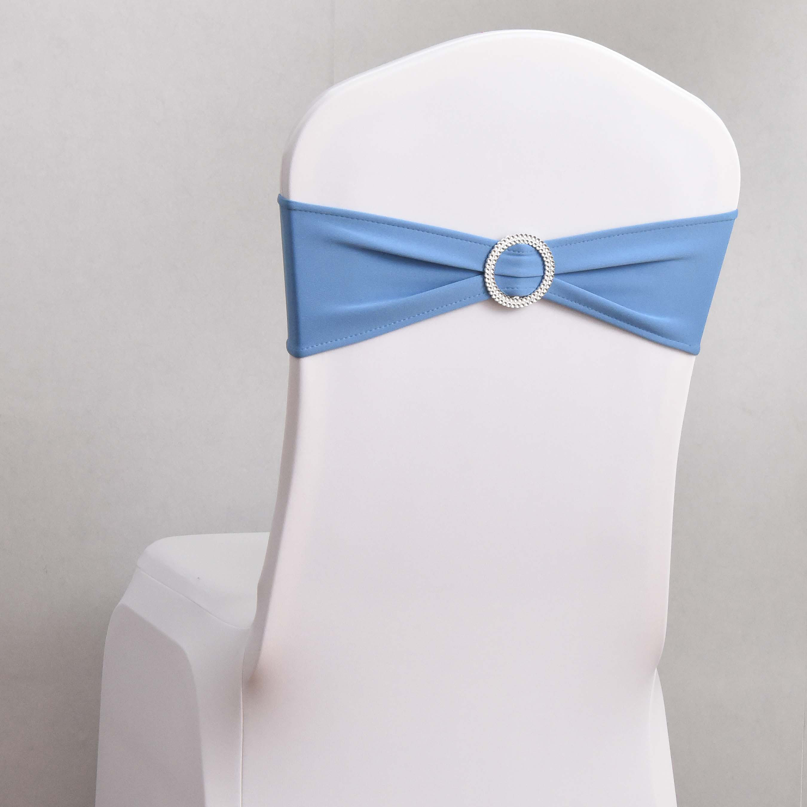 椅背弹力绑带带扣加厚蝴蝶结酒店婚庆椅套装饰丝带