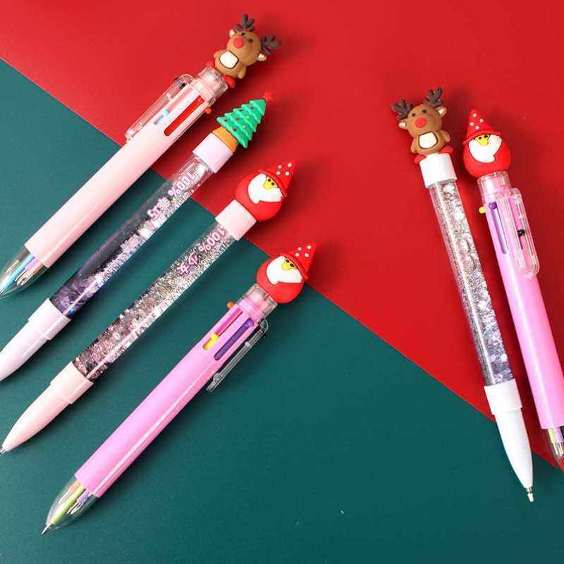 圣诞节小礼礼品粉色仙女流沙中性笔可爱少女水笔中性笔