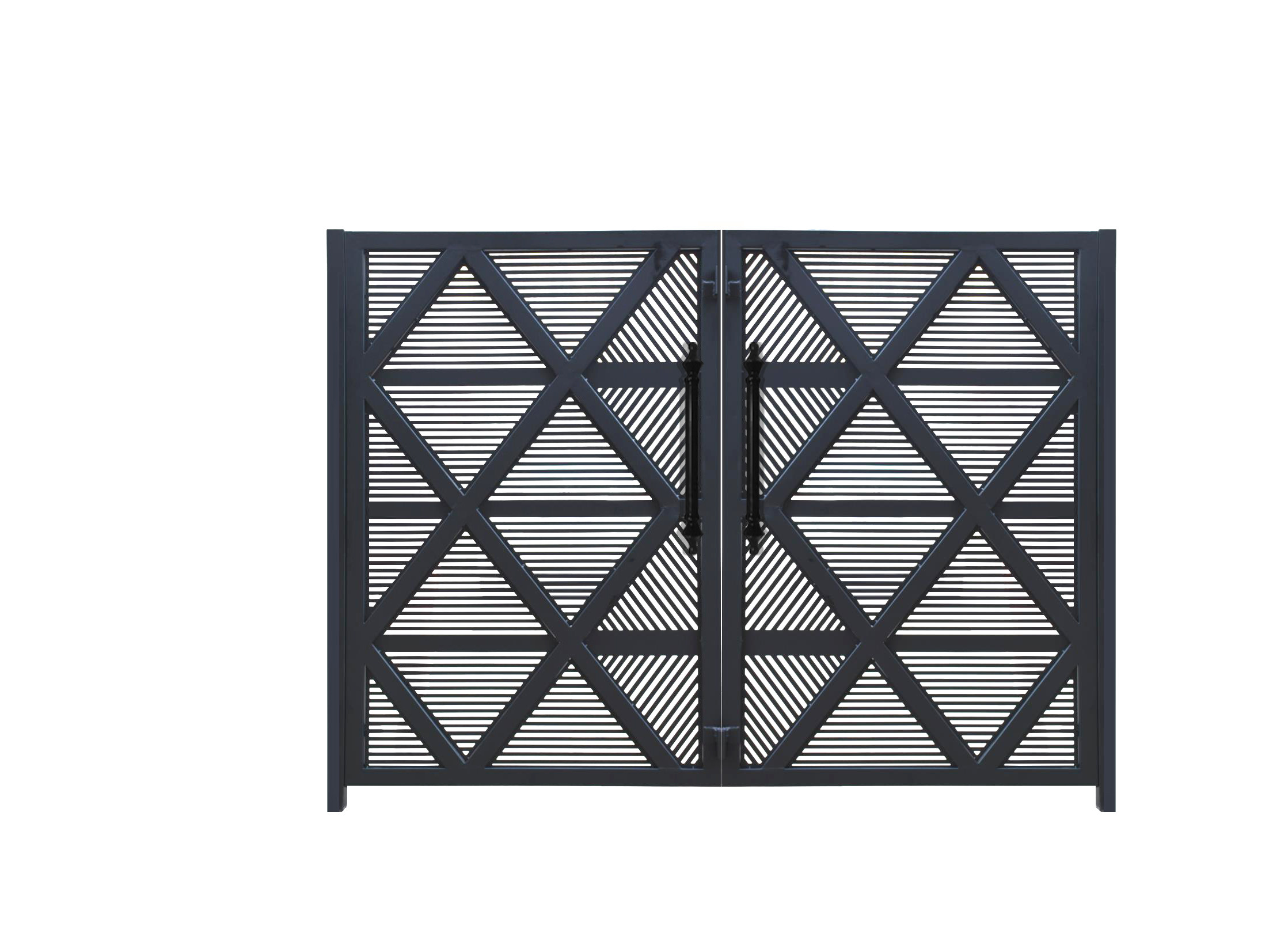 欧式铁艺大门户外庭院门别墅门花园进户门小区双开防盗铁艺门定做