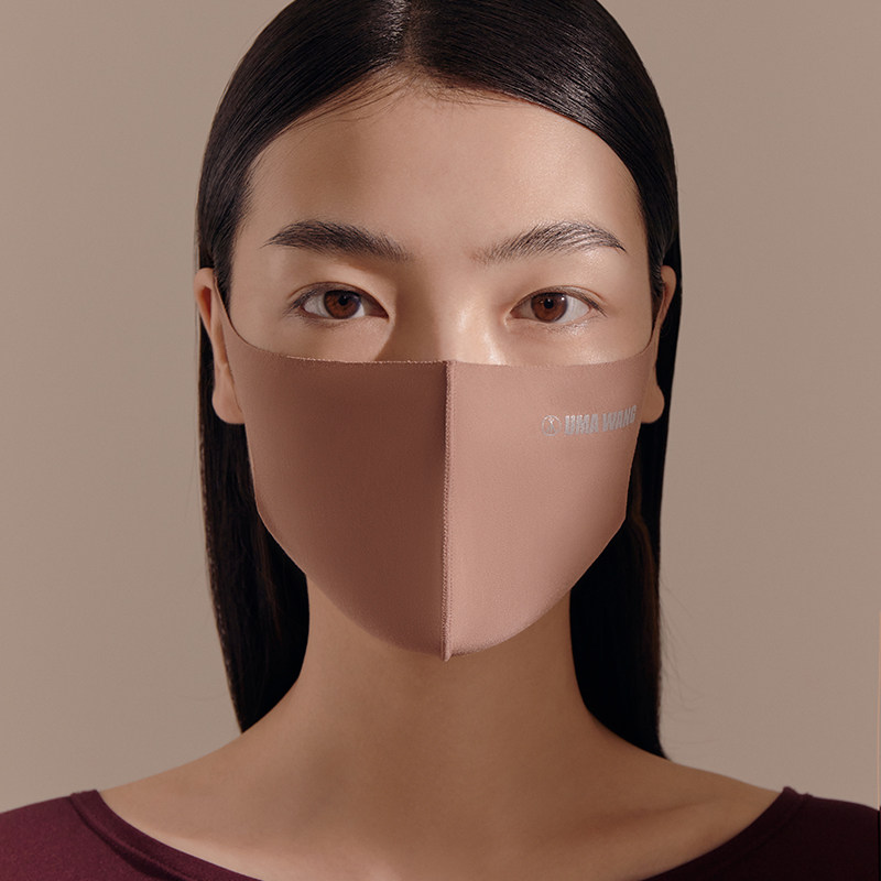 针织透气舒适紧绷不紧弹力面罩uma周针织时装口罩