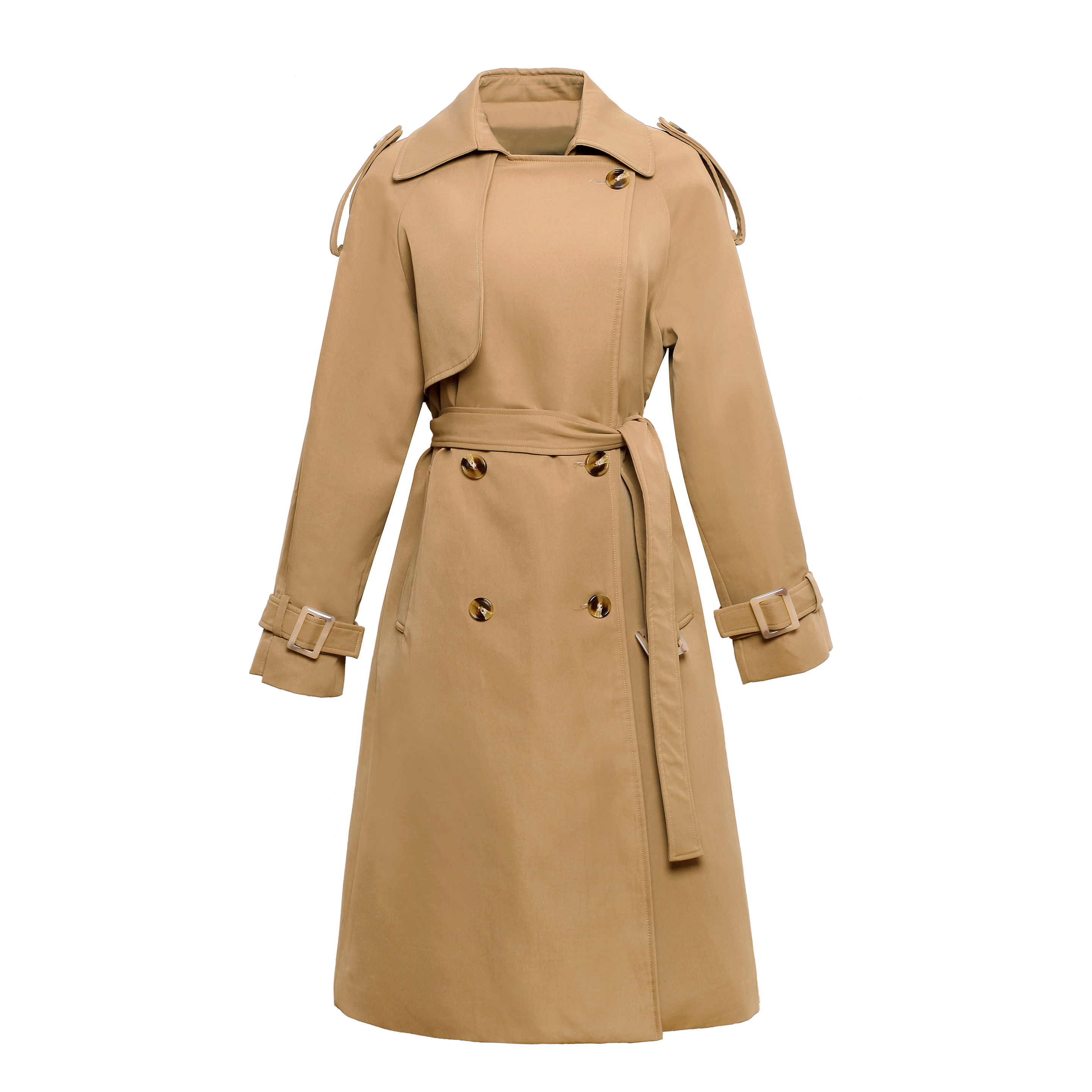 lucc双排卡其色风衣大牌2022新款早秋秋季外套风衣