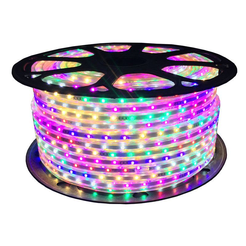 灯带led三色变色七彩彩变光门头招牌彩灯跑马led灯带