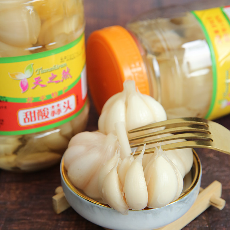 蒜头甜酸开平特产天之然头酸甜大蒜糖醋下饭腌制