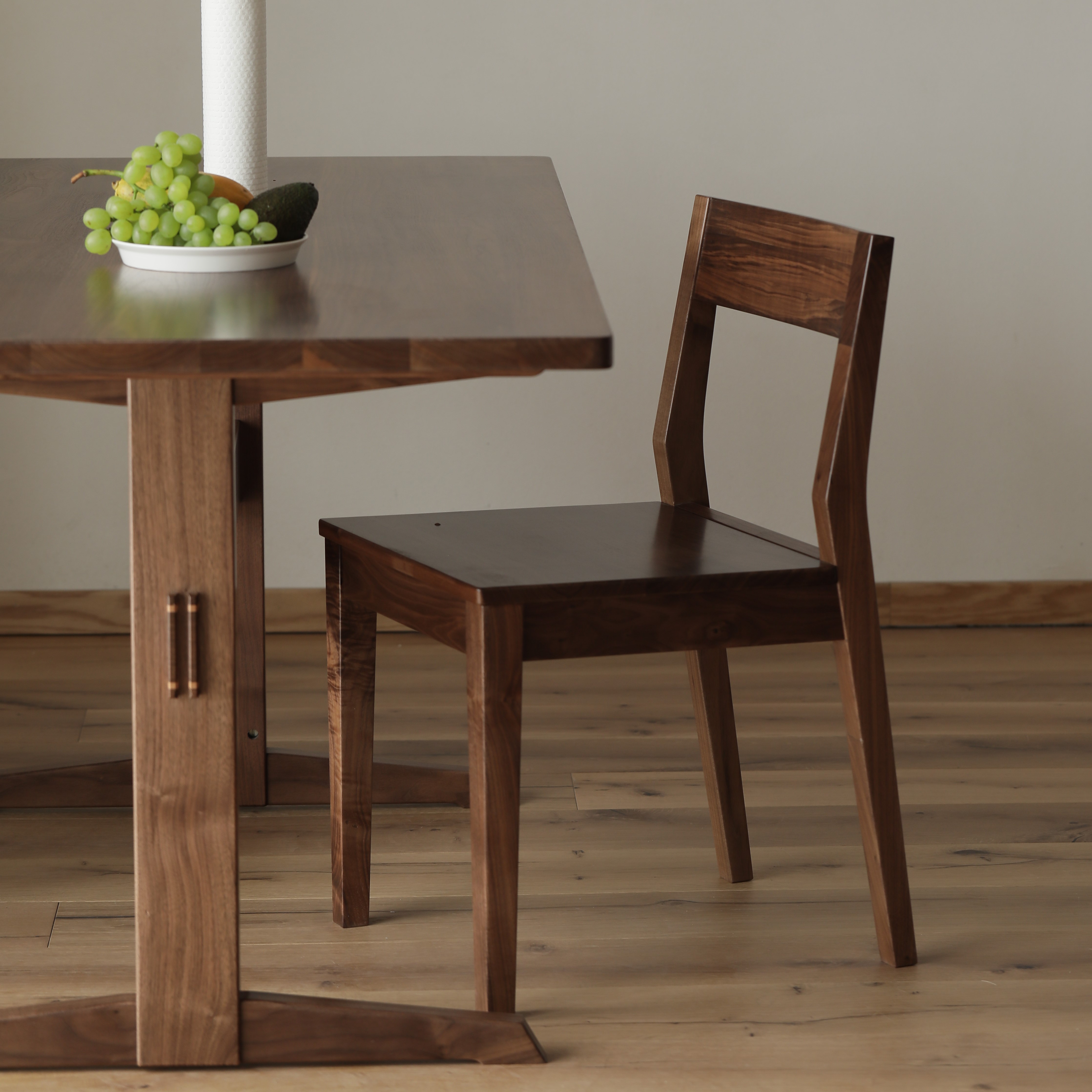 实木现代简约胡桃餐椅日式北欧樱桃木椅子书桌椅餐椅