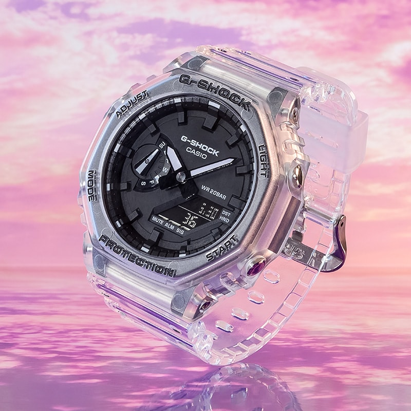 卡西欧冰韧系列冰川限定透明方块ga-700sk dw-5600ske ga-2100ske