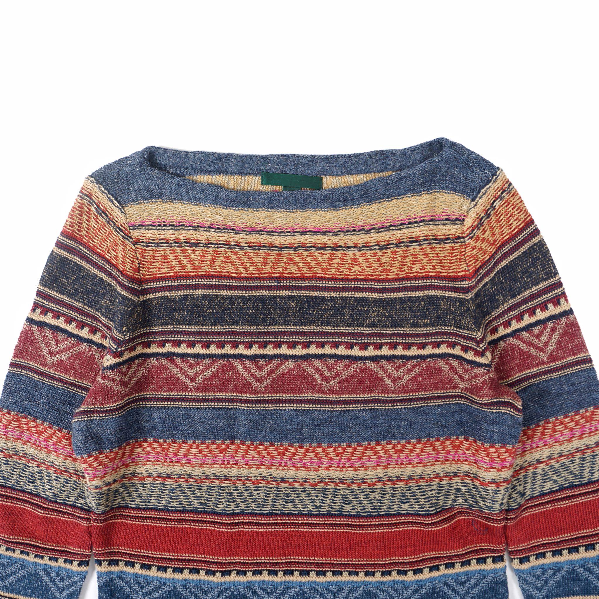 针织衫女款破锣绿唛美式复古波西米亚毛衣阿美咔叽毛衣