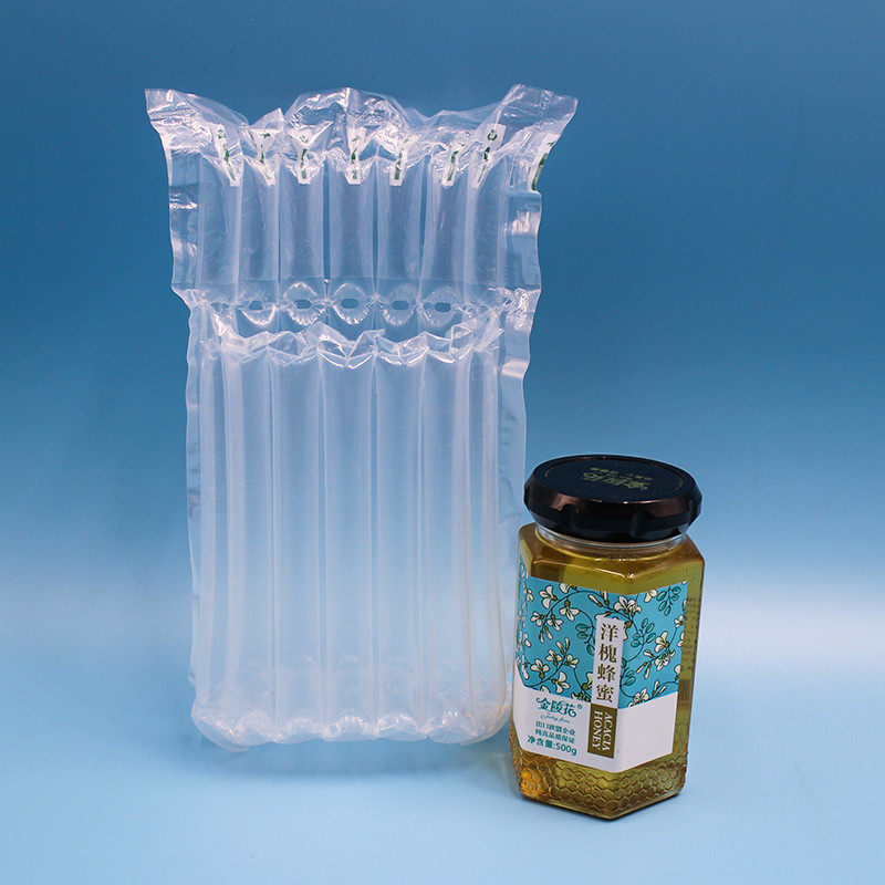 2斤蜂蜜气柱袋防震防摔气泡柱快递专用包装袋老干妈易碎品充气柱