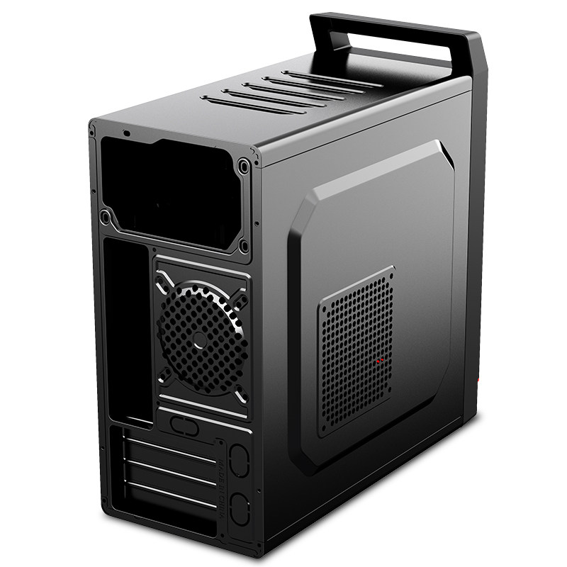 爱国者商祺机箱matx商务办公usb3非侧透便携式手提台式电脑小机箱