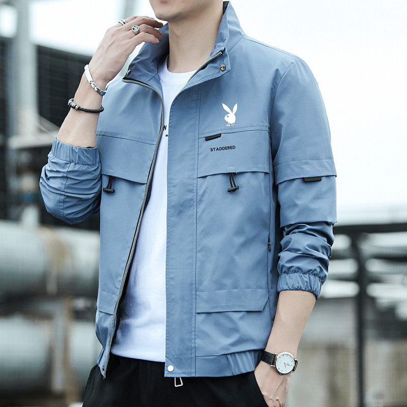 花花公子官方旗舰店官网男装男士外套秋冬季2022新款潮流夹克