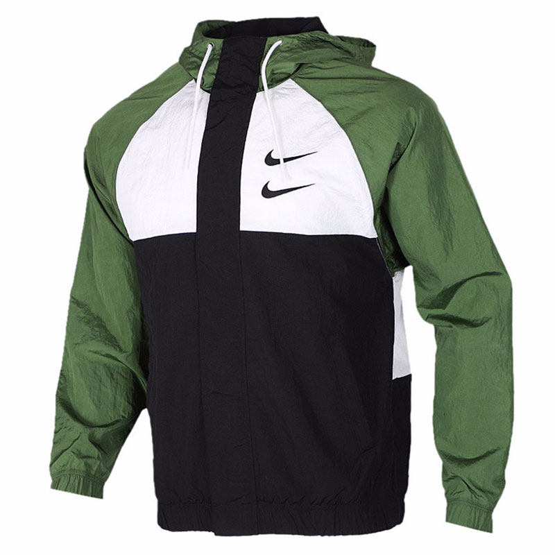 nike耐克外套2021春季新款男士swoosh运动服连帽双运动茄克