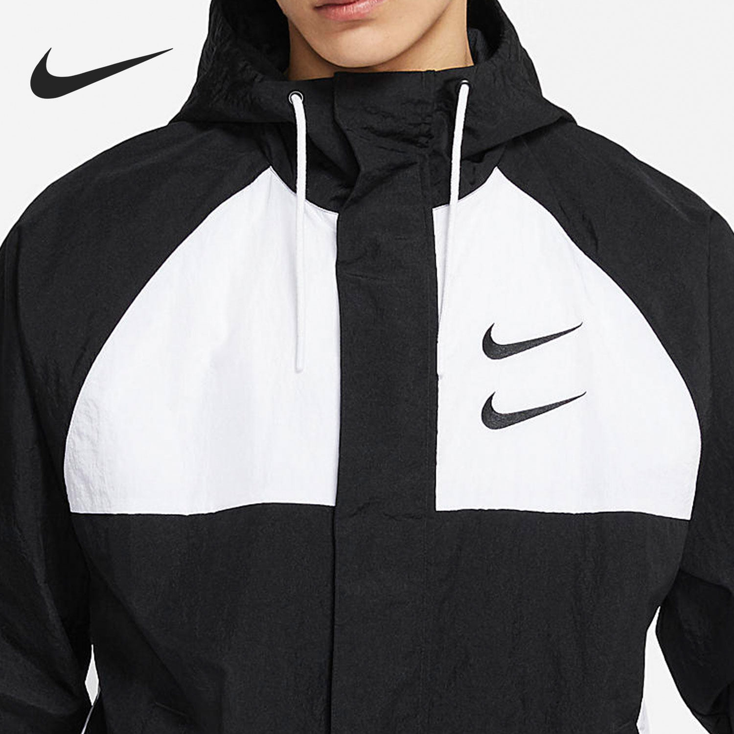 nike耐克外套官方旗舰大勾新款防风风衣立领运动茄克