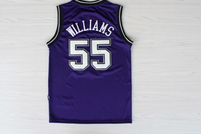 经典国王威廉姆斯55号巧克力球衣刺绣复古篮球男女篮球服