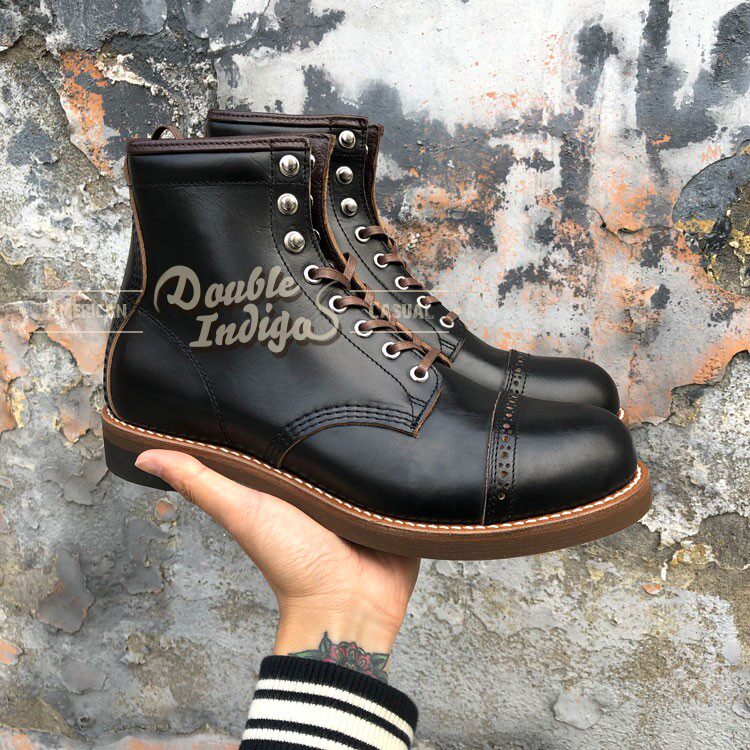 brotherbridgehorween茶芯cxl复古8号工装机车伞兵时装靴