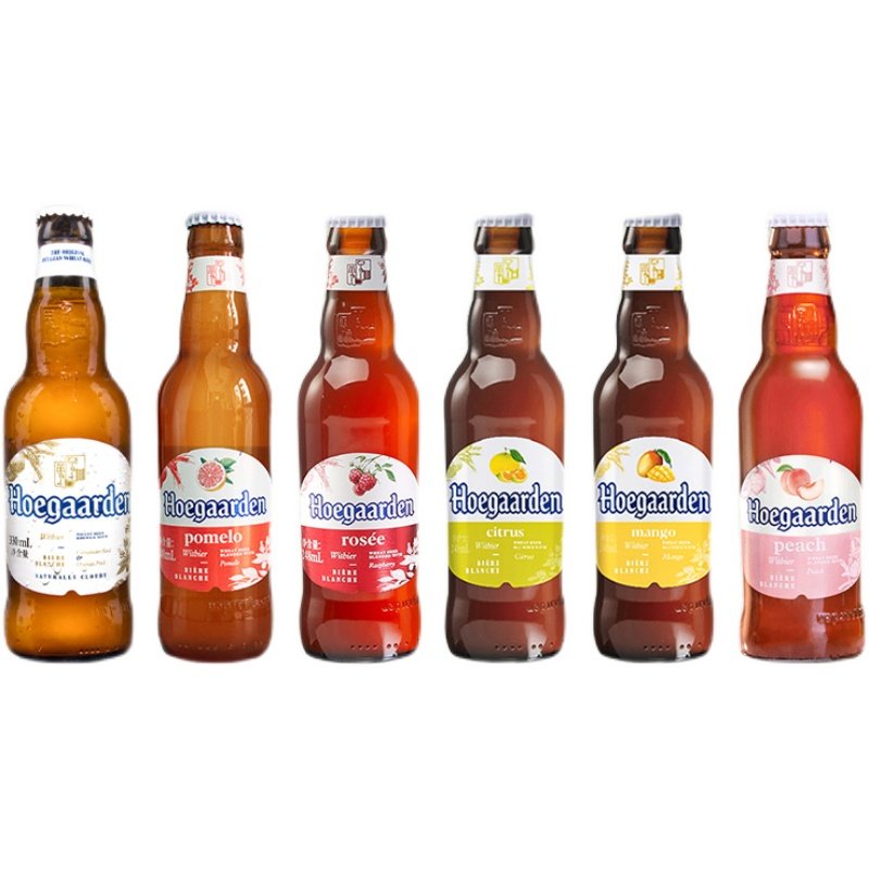 福佳果味啤酒白玫瑰红珊瑚琥珀橘阳光芒蜜桃瓶装啤酒