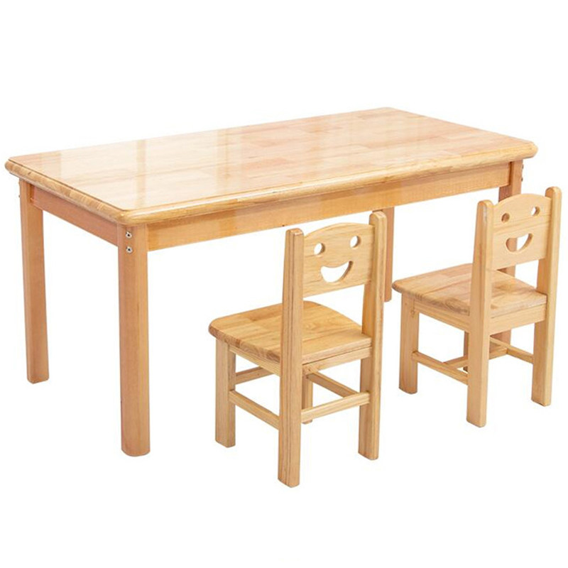 幼儿园升降桌子实木儿童美术培训绘画早教学习桌椅课桌椅
