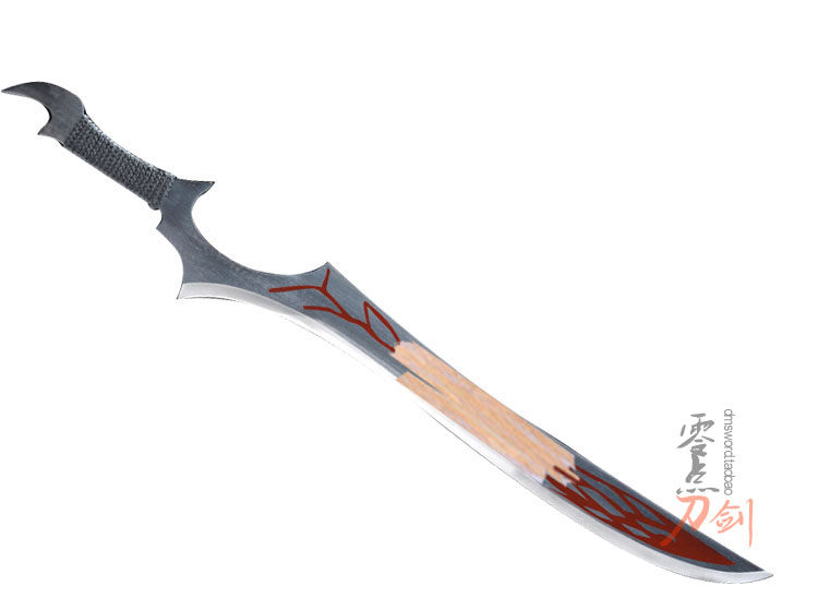 双刃绝对武器动漫透流九重双剑漆黑焰牙刀coscosplay配件