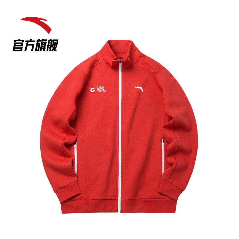 安踏中国运动服装外套立领休闲开衫卫衣上衣152137716运动茄克