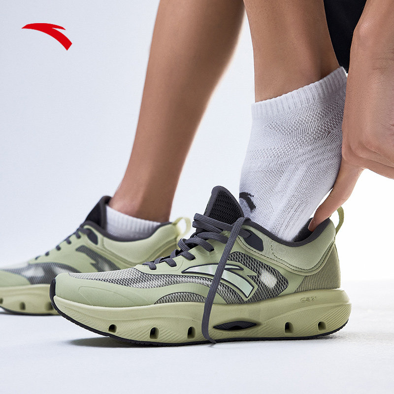 安踏抗菌科技平板短袜男女女款透气防臭短筒运动袜