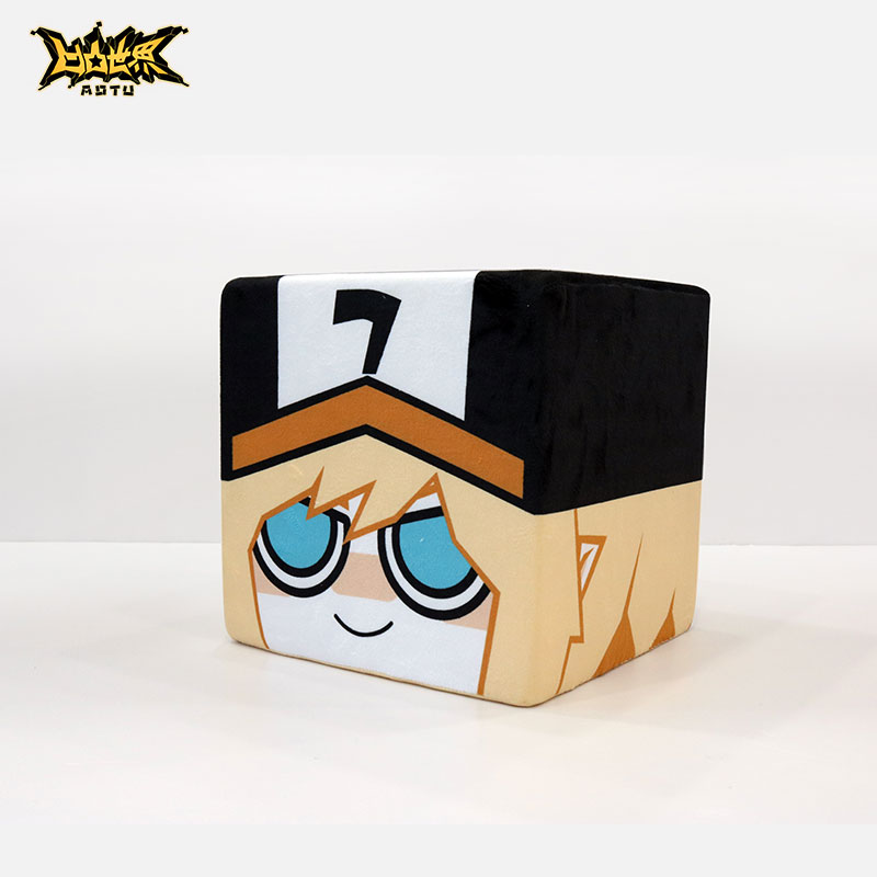 七创社凹凸世界官方动漫周边原创雷狮格瑞方形大方头毛绒抱枕玩偶