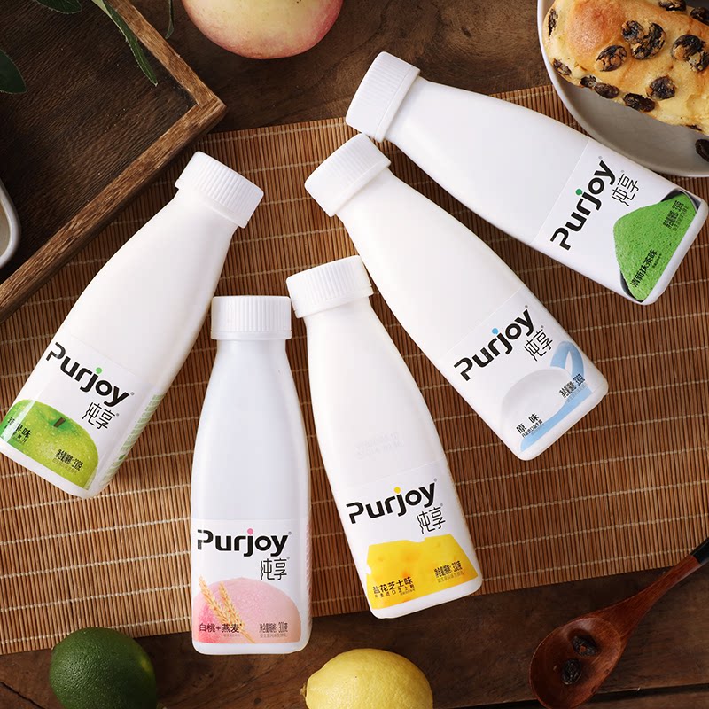 君乐宝纯享无添加酸奶风味酸牛奶原味抹茶益生发酵酸奶