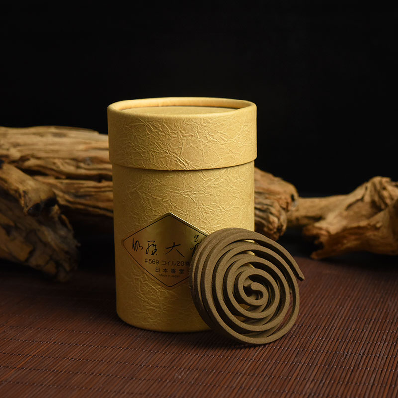 日本香堂nipponkodo伽罗系列盘香家用沉香高端卷香香薰香料