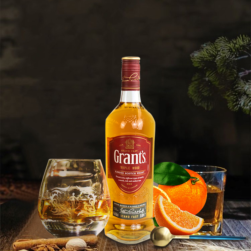 进口洋酒英国grants格兰兰威苏格兰调和威士忌酒鸡尾酒威士忌
