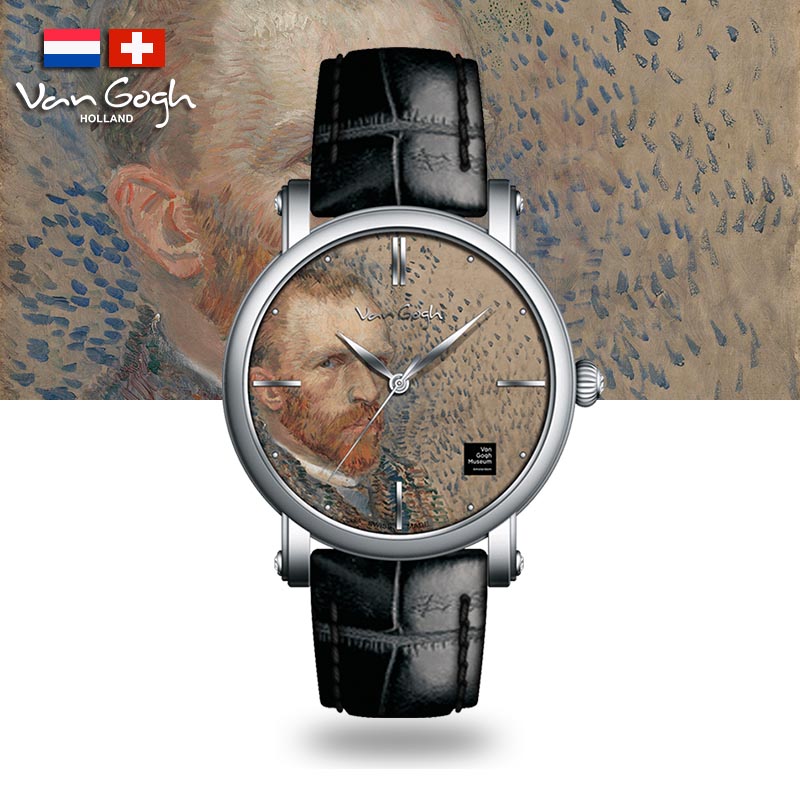 VAN GOGH梵高手表男款麦田群鸦潮牌情侣表礼物博物馆正版瑞士制造