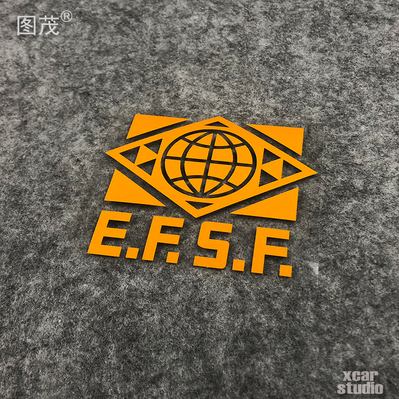 机动战士高达之地地球联邦标志贴纸logo电脑箱包电动车汽车装饰贴