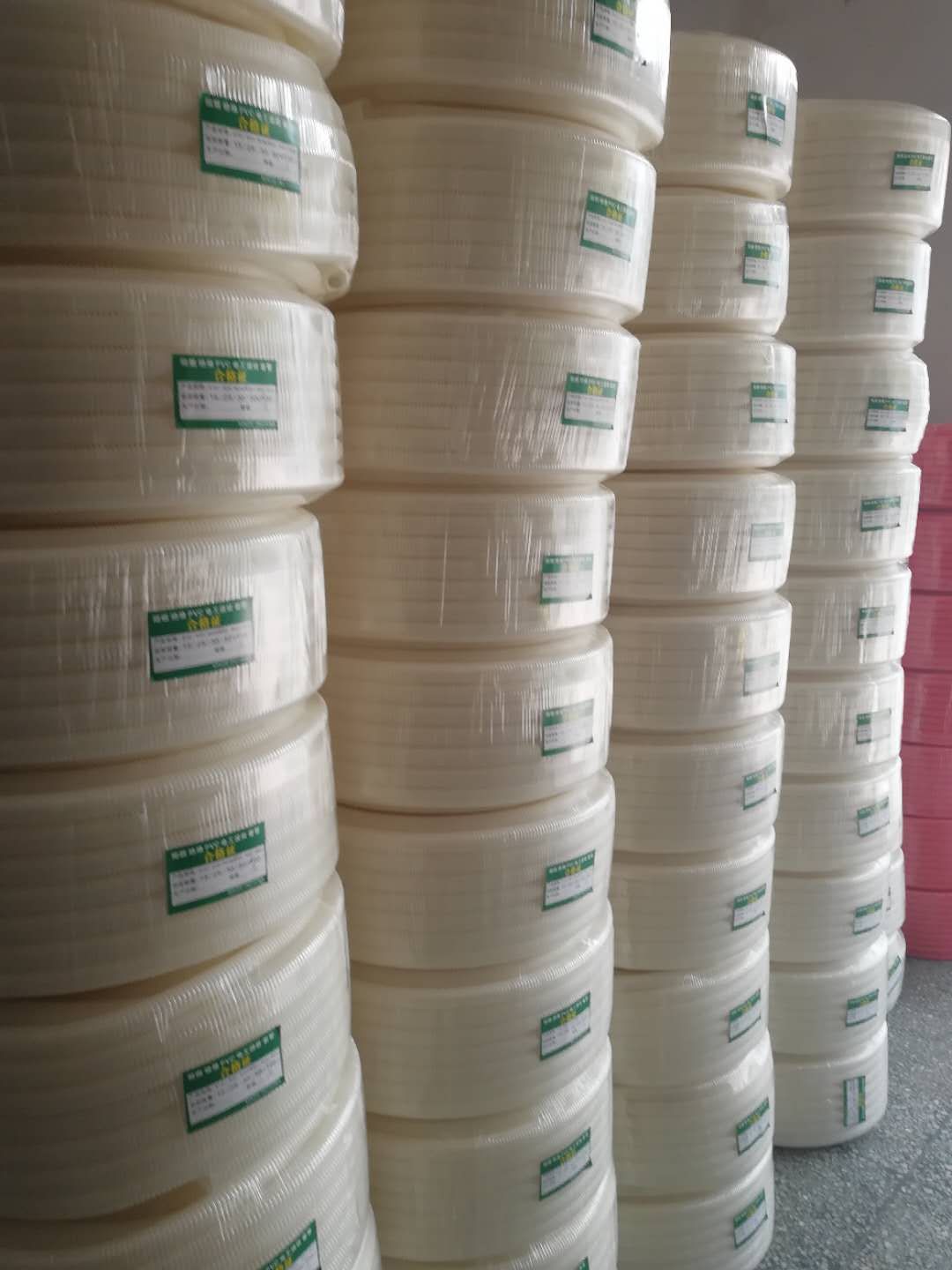 超级塑料阻燃绝缘加厚白色波纹管穿线pvc软管化工管道及配件